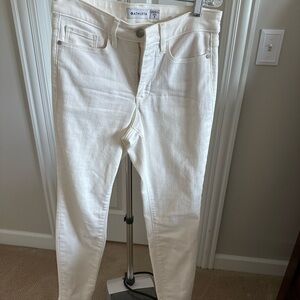 Athleta Cream Skinny Jeans
